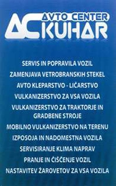 AVTOCENTER KUHAR, POPRAVILA IN VZDRŽEVANJE VOZIL TER OKREPČEVALNICA, D.O.O., MURSKA SOBOTA