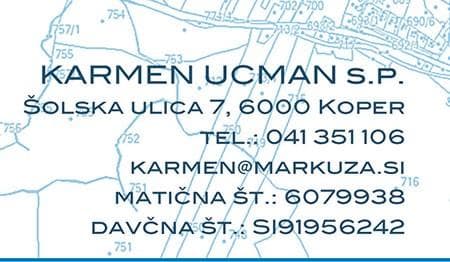 GEODETSKE STORITVE, INFORMATIKA KARMEN UCMAN S.P., KOPER