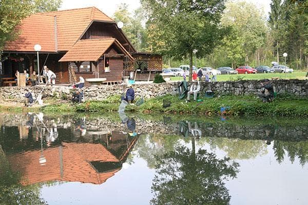RIBOLOV, TRŽIŠKA BISTRICA, RIBNIK ŽEJE, RIBIŠKI DOM ŽEJE - RIBIŠKA DRUŽINA TRŽIČ
