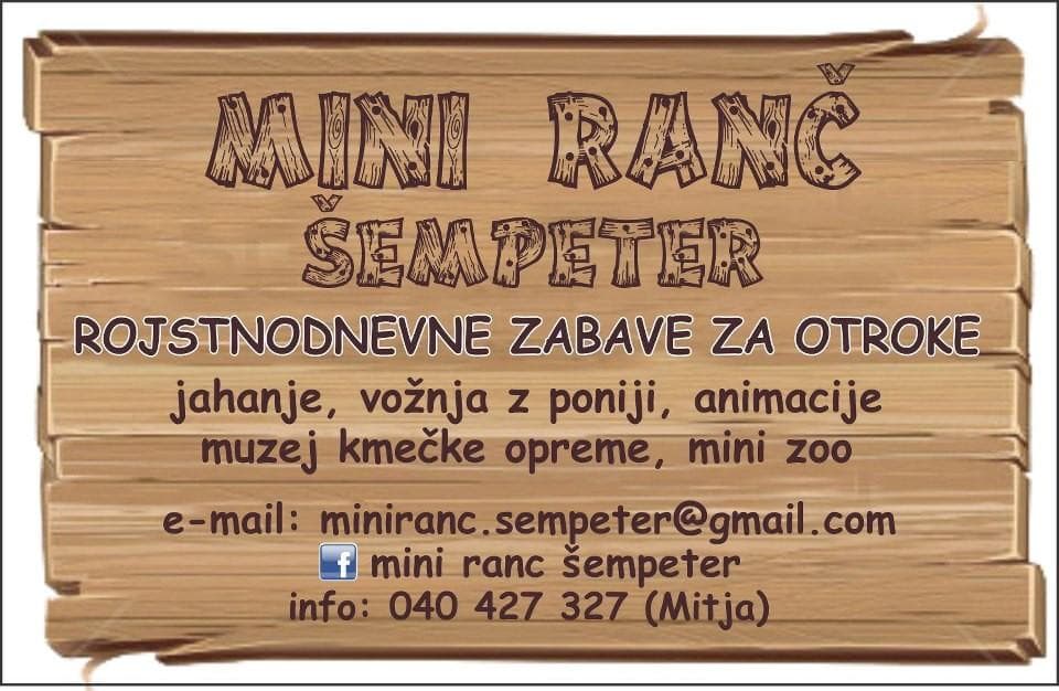 MUZEJ KMEČKE OPREME, ROJSTNI DAN ZA OTROKA, ŽIVALSKI VRT - MINI RANČ ŠEMPETER