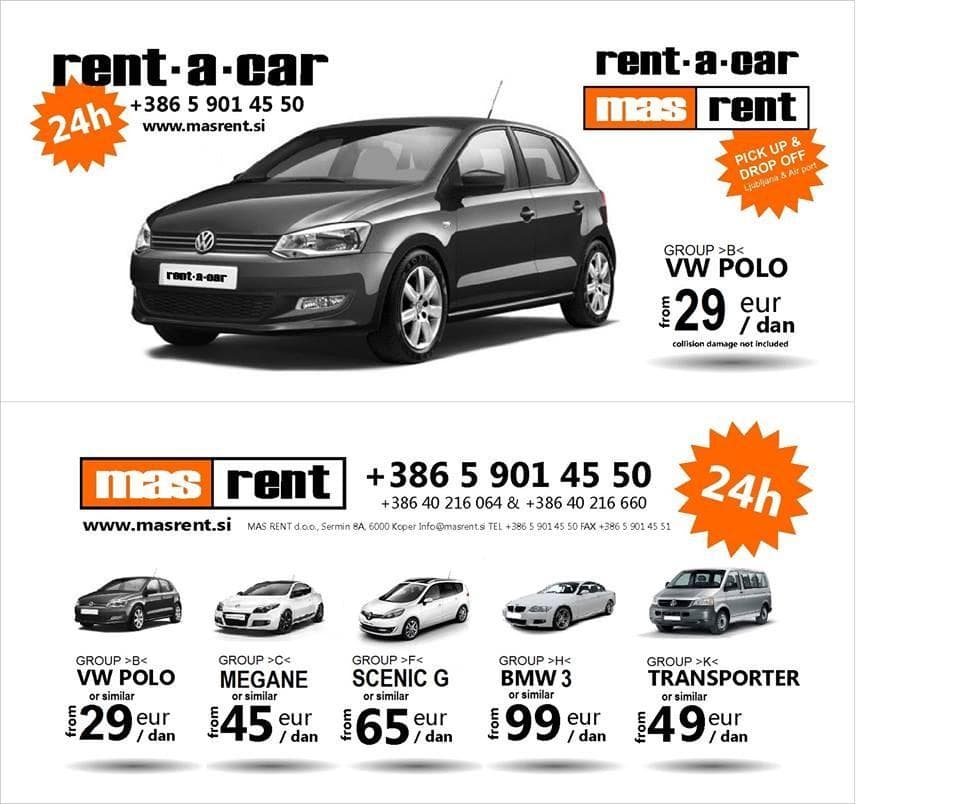 MAS RENT, KOPER