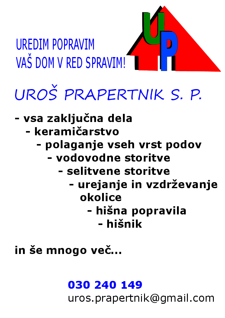 POLAGANJE PLOŠČIC IN HIŠNIŠKA OPRAVILA, CELJE