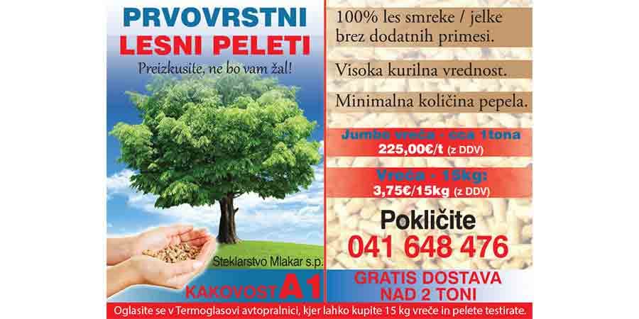 PVM PELETI, PRODAJA EKO PELETOV, STEKLARSTVO MLAKAR, MLAKAR FRANC S.P., DOLENJI BOŠTANJ