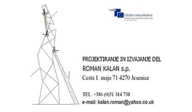 PROJEKTIRANJE IN IZVAJANJE DEL, ROMAN KALAN, JESENICE