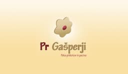 PR GAŠPERJI, PEKA PIŠKOTOV IN PECIVA, SELCA logo