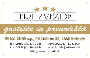 GOSTIŠČE TRI ZVEZDE, KOČEVJE