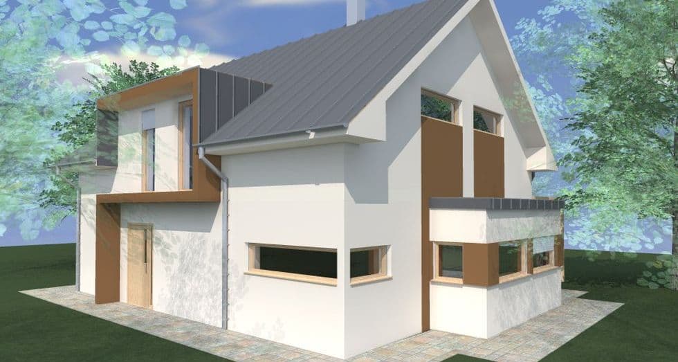 MANSARDNE IN PRITLIČNE MONTAŽNE HIŠE, BRUNARICE, ADAPTACIJE, MONTAŽNE HIŠE JAVUŠNIK, VUZENICA