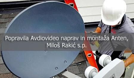 POPRAVILA AVDIOVIDEO NAPRAV, SERVIS ELEKTRONSKIH NAPRAV, MILOŠ RAKIĆ S.P., LJUBLJANA cover