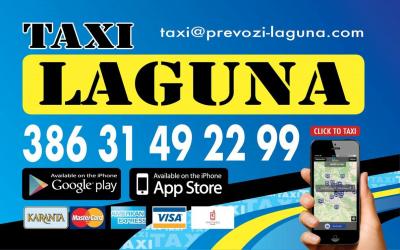 TAXI LAGUNA & SHUTTLE PREVOZI NA LETALIŠČE LJUBLJANA IN OBRATNO