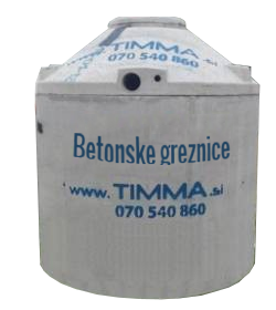 betonske čistilne naprave, zbiralniki, deževnice