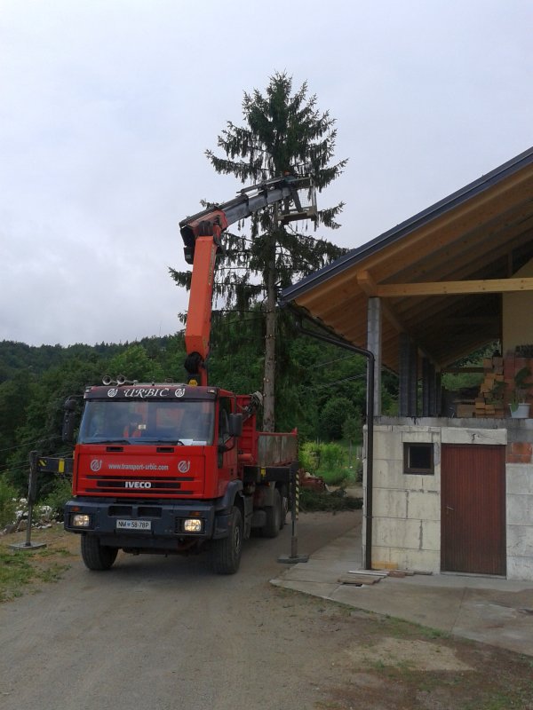 Transport in tgm Urbič, Trebnje