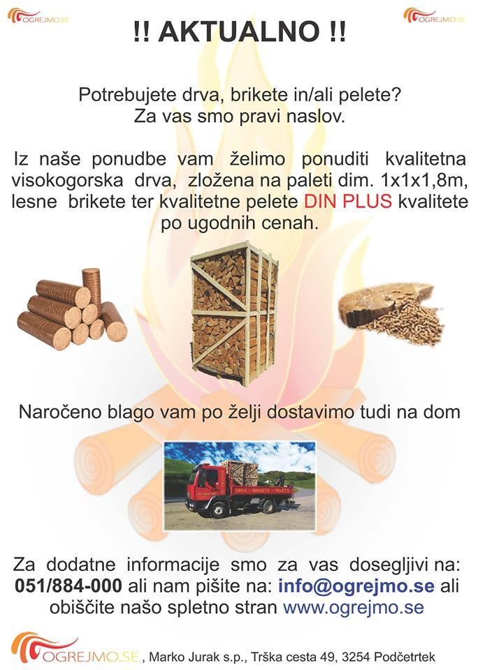 Nakup drv, drva, ugodno ogrevanje, peleti, briketi