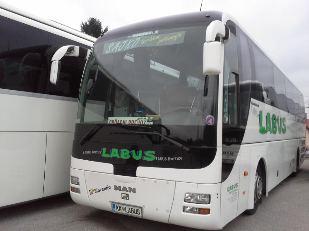 Turistični prevozi, kombi prevozi, prevoz oseb, Labus, Brežice