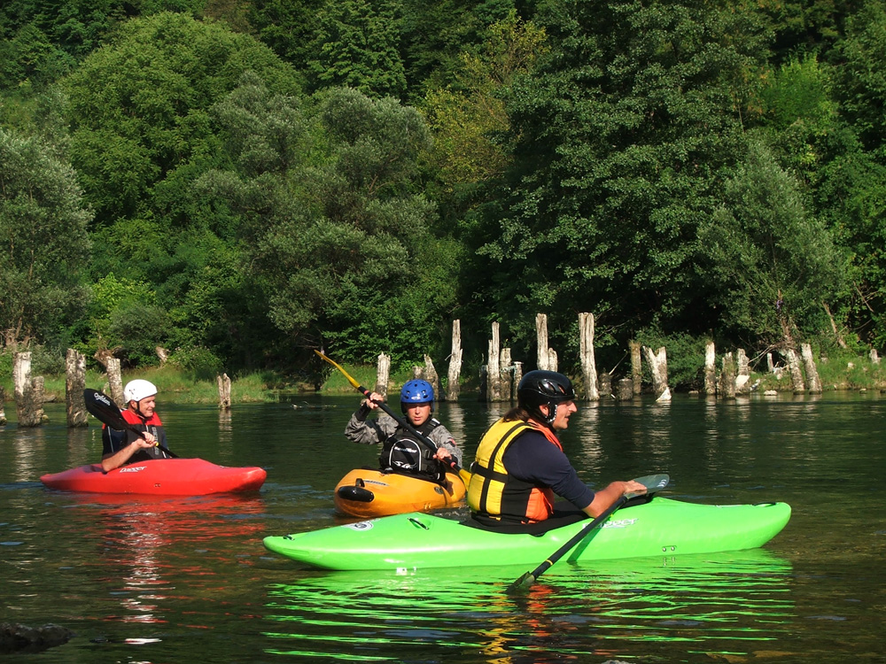 Piknik prostor Ljubljana Kajak šola tečaj