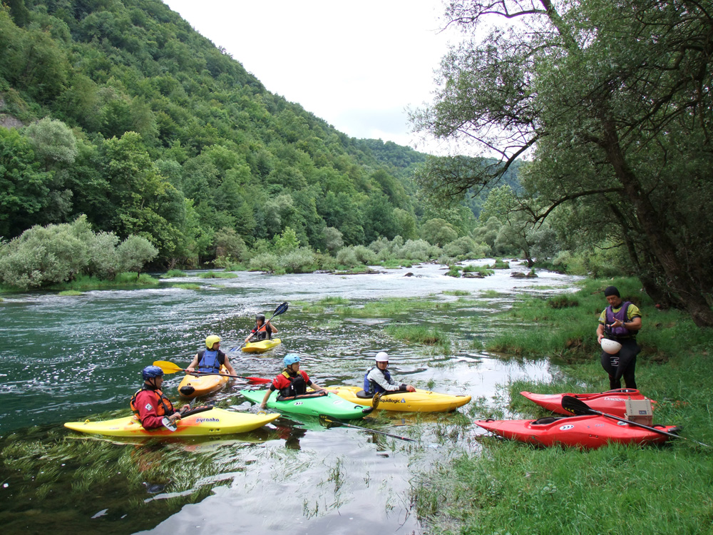 Piknik prostor Ljubljana Kajak šola tečaj