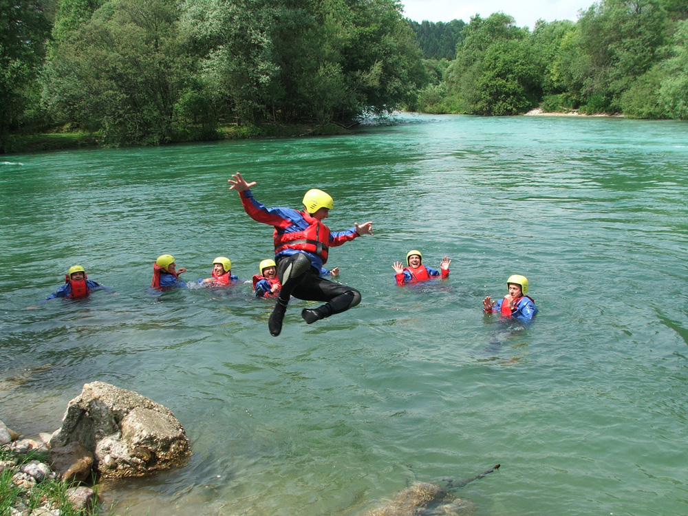 Piknik prostor Ljubljana Kajak šola tečaj