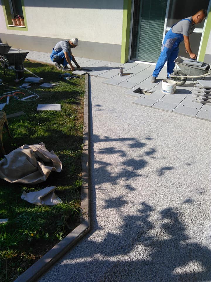 Urejanje okolice, polaganje plošč, fugiranje, betonski izdelki, šmarje, Nermin Smajlović