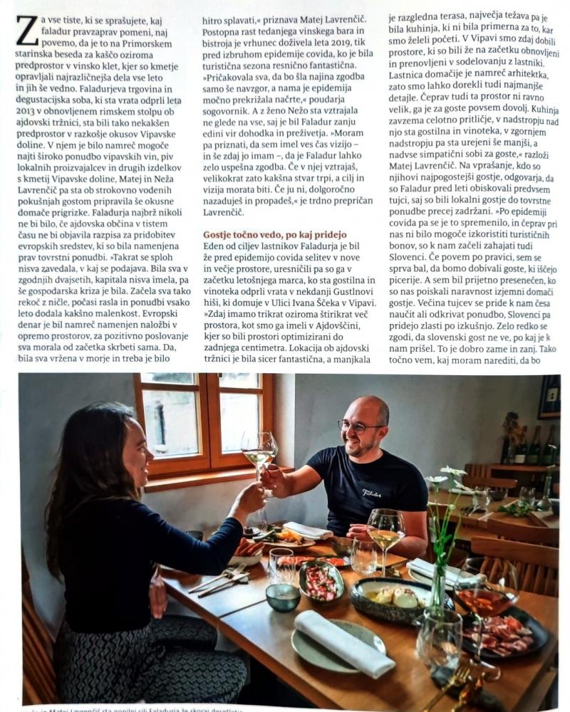 Faladur, trgovina in degustacijski prostor z vipavskimi izdelki, Ajdovščina