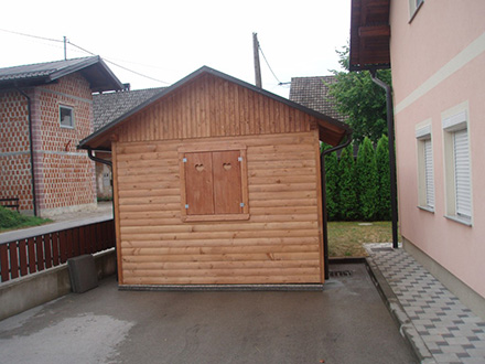 Lesene hiške, tobogan za otroke, vrtne hiške