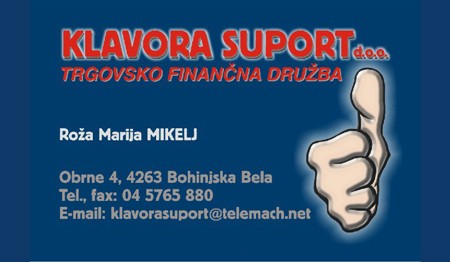 RAČUNOVODSKI SERVIS, GORENJSKA, LESCE, BOHINJSKA BELA, KLAVORA SUPORT RAČUNOVODSKI SERVIS, GORENJSKA, LESCE, BOHINJSKA BELA, KLAVORA SUPORT