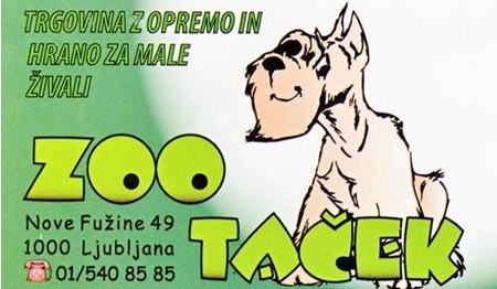 ZOO TAČEK, TRGOVINA ZA MALE ŽIVALI, LJUBLJANA ZOO TAČEK, TRGOVINA ZA MALE ŽIVALI, LJUBLJANA