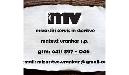 MIZARSKI SERVIS IN STORITVE MATEVŽ VRANKAR, DOMŽALE