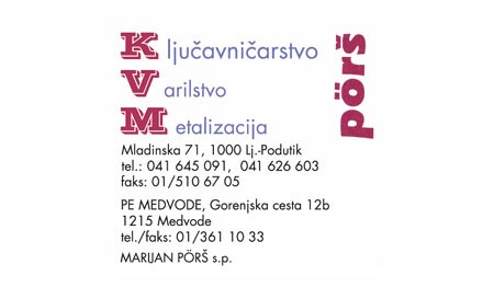 KLJUČAVNIČARSTVO PÖRŠ, LJUBLJANA