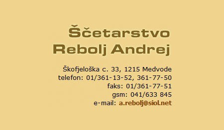 ŠČETARSTVO REBOLJ ANDREJ, MEDVODE