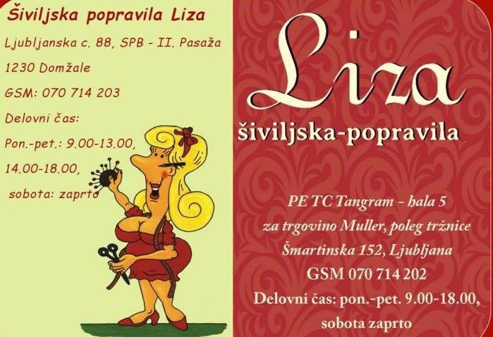 ŠIVILJSKA POPRAVILA LIZA, DOMŽALE