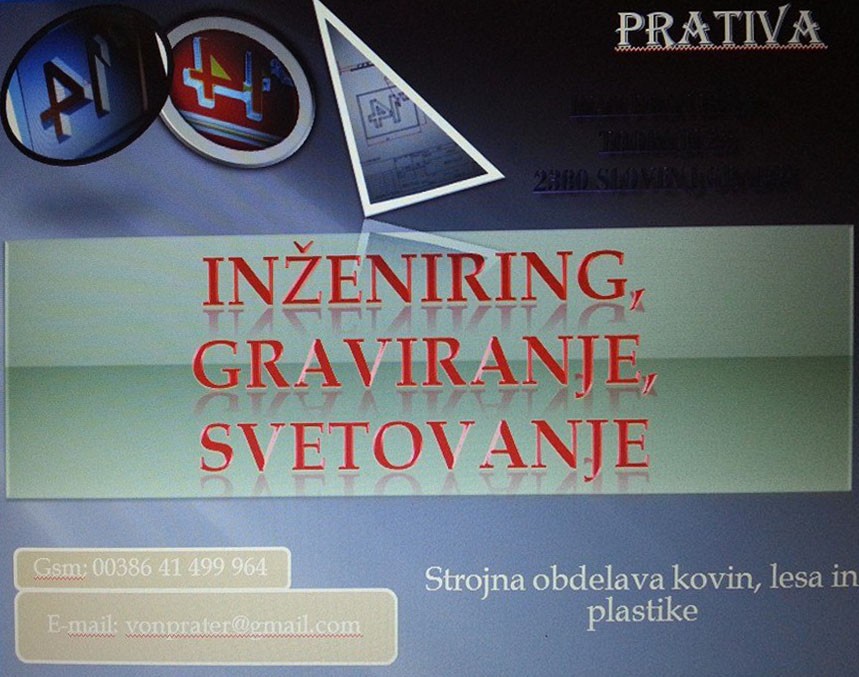 GRAVIRANJE SLOVENJ GRADEC, PRATIVA