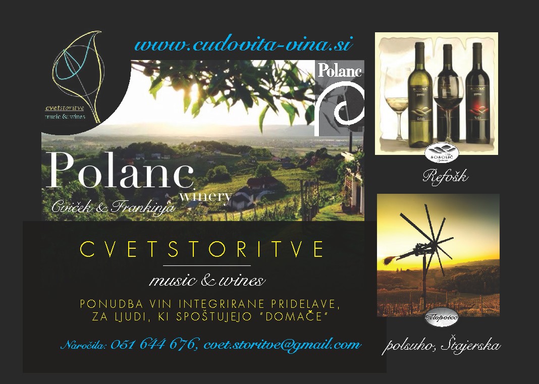 CVETSTORITVE MUSIC & WINES, LJUBLJANA POLJE