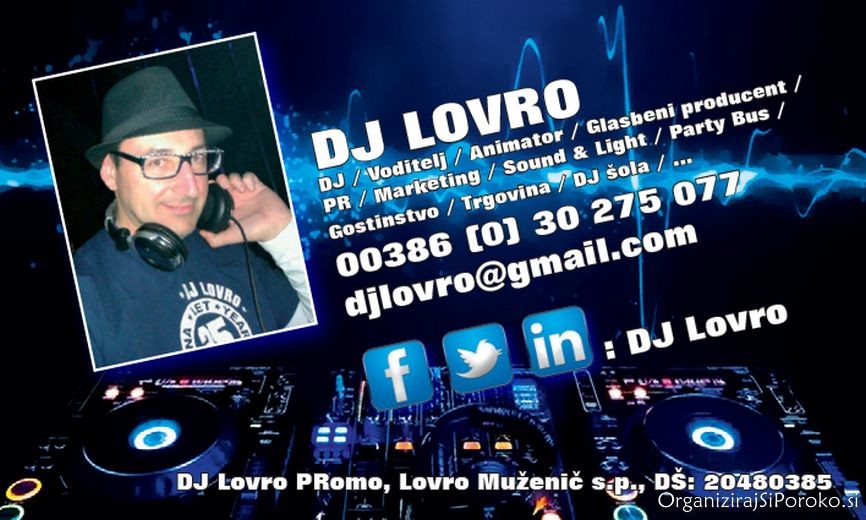 NAJEM DJ ZA POROKO ROJSTNI DAN,...